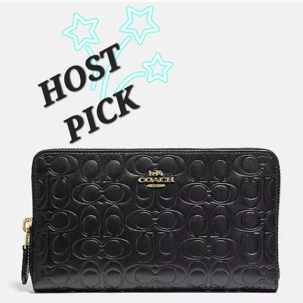 COACH Continental Wallet In Signature Leather - Picture 2 of 3